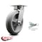 Service Caster 8 Inch Kingpinless Thermoplastic Rubber Wheel Swivel Caster with Swivel Lock SCC SCC-KP30S820-TPRRD-BSL - alternate 6
